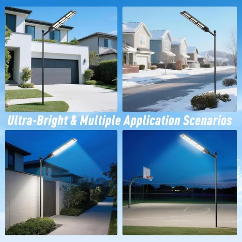 Miniatura 7 de Luces Solares de Calle Grandes de 15000W para Exteriores Impermeables, Luces Solares para Estacionamiento de Servicio Pesado con Control Remoto