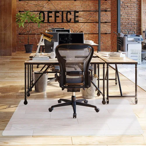 Miniatura 6 de SUPER DEAL Tapete de oficina mejorado de 46 x 60 pulgadas, tapete de oficina resistente para suelo de madera dura, 1 paquete