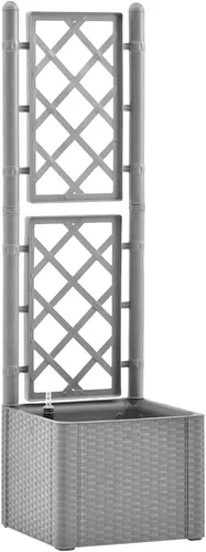 Miniatura 17 de vidaXL Cama elevada para jardín con enrejado, cama elevada para flores y plantas, maceta con orificio de drenaje, uso en exteriores e interiores