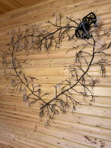 Miniatura 8 de 300cm/118in colgante de pared artificial de cerezo ramas tronco flexible ramitas ratán liana plantas falsas para el hogar, boda, jardín, habitación