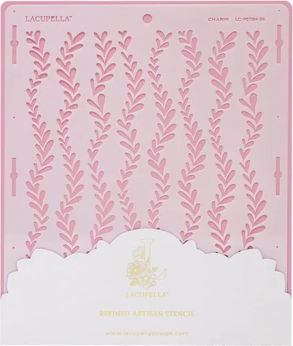 Miniatura 20 de Lacupella Plantilla de decoración de pasteles grandes (Amara) patrón de venas de hojas