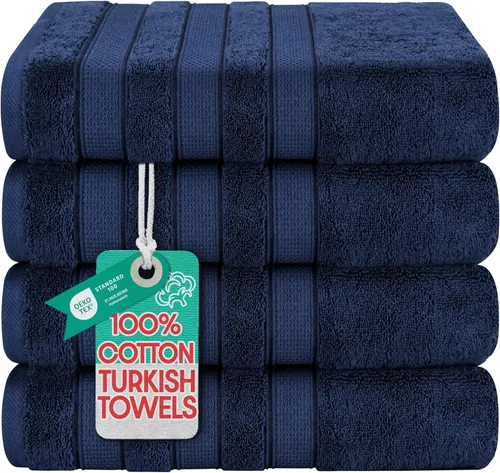 Miniatura 25 de American Soft Linen - Juego de toallas de mano Salem, 4 unidades de lujo de 600 GSM, 100 % algodón para baño, toallas de 13 x 13 pulgadas de mano