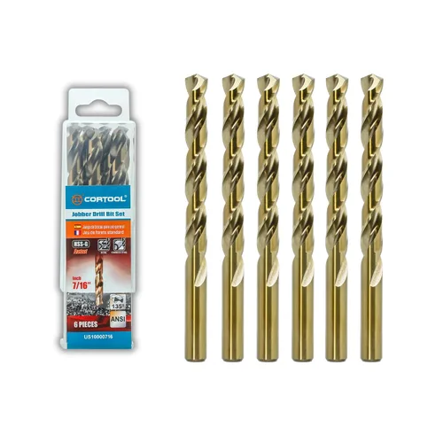 Miniatura 12 de Juego de brocas de cobalto de 1/2 pulgada (6 piezas), juego de brocas de metal M35 HSS de longitud de trabajo para metal duro, acero inoxidable