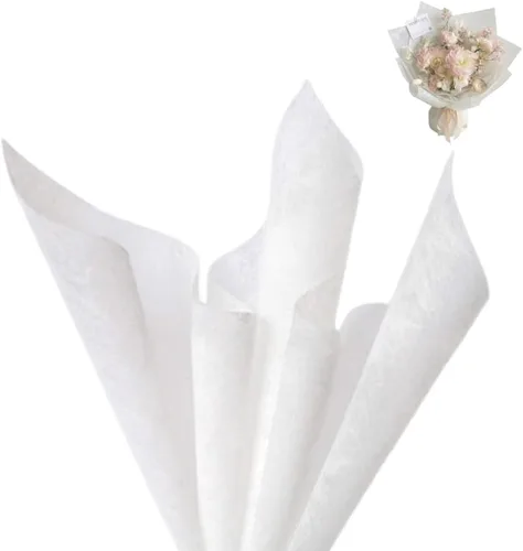 Miniatura 13 de BBJ WRAPS Papel de flores de algodón coreano, no tejido, impermeable, para ramo floral, papel de seda para suministros de floristería, 22.8 x 22.8