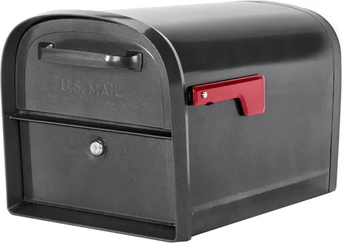 Miniatura 14 de Architectural Mailboxes 6300B-10 Oasis 360 Buzón de paquete con bloqueo, extragrande, negro, 6300B-10 Galvanized steel build with a secure steel