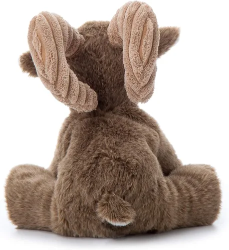 Miniatura 4 de The Petting Zoo Peluche de oveja de cuerno grande, regalos para niños, animales salvajes de la vida silvestre, juguete de peluche de oveja de 9