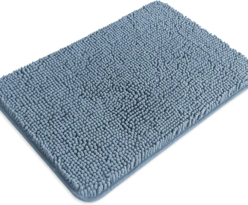 Miniatura 293 de Alfombra de baño pequeña de 12 x 18 pulgadas, lavable y absorbente, antideslizante, alfombra de baño de felpilla gruesa y suave para baño, ducha