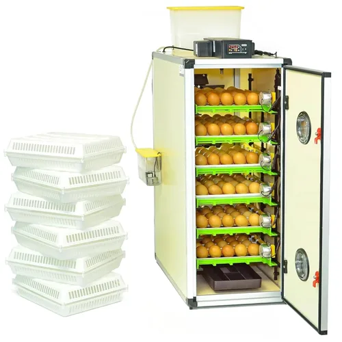 Miniatura 10 de Incubadoras para incubar huevos – Incubadora y empolladora de 120 huevos con girador automático y gabinete de control de humedad digital, incubadora