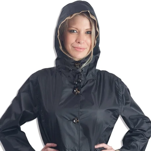 Miniatura 3 de Cloudnine - Abrigo para mujer, color negro y dorado