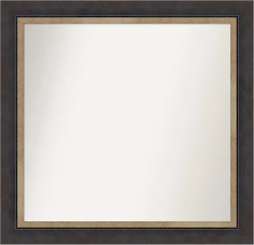 Miniatura 219 de Amanti Art Espejo personalizado, espejo de baño negro Astor, espejo de pared o espejo de tocador de baño sobre el fregadero (25 x 25 pulgadas)