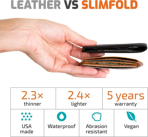 Miniatura 6 de SlimFold Billetera Minimalista - Con opción RFID - Delgada, duradera e impermeable garantizada - tamaño original