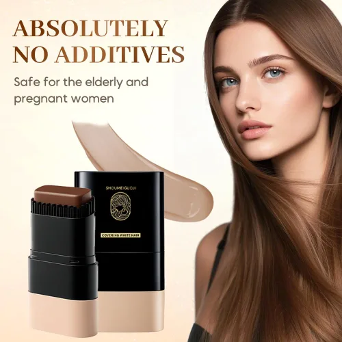 Miniatura 6 de Barra y peine de color de cabello 2 en 1, impermeable, a prueba de sudor, retoque instantáneo de raíces para cabello gris, seguro para mujeres
