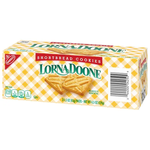 Miniatura 14 de Lorna Doone - Galletas de mantequilla, 36 paquetes de bocadillos (6 galletas por paquete, 12 cajas)
