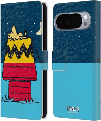 Miniatura 32 de Head Case Designs Officially Licensed Peanuts Snoopy & Woodstock 2 Halfs and Laughs Leather Wallet Case Compatible with Google Pixel 8 Snoopy