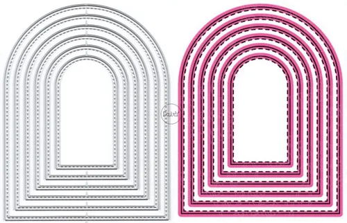 Miniatura 26 de DzIxY Troqueles de corte de metal de borde irregular para kit de fabricación de tarjetas, troquelados, troquelados, plantillas de máquina de álbumes