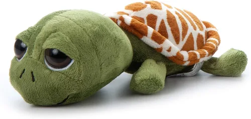 Miniatura 5 de The Petting Zoo Peluche de tortuga marina, regalos para niños, animales del océano de ojos brillantes, juguete de peluche de tortuga marina de 9