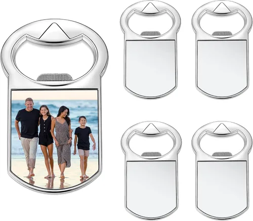 Abrebotellas con imán de sublimación para nevera, regalos de fotos personalizados, transferencia de calor para recuerdos de fiesta, boda, Bestman,