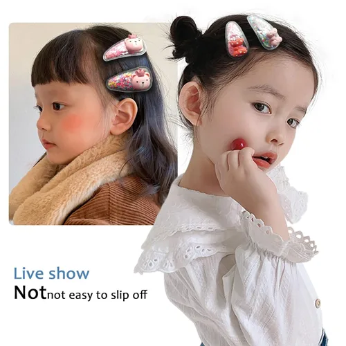 Miniatura 4 de TANLOMY Pinza para el pelo, pinzas para el pelo para niña, pinzas para el cabello para niños pequeños y niñas, pinzas de lazo con lentejuelas