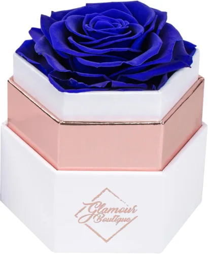 Miniatura 12 de GLAMOUR BOUTIQUE Rosas eternas preservadas en una caja, flores para siempre, rosa para siempre en una caja para esposa o ella, regalo de flores Azul