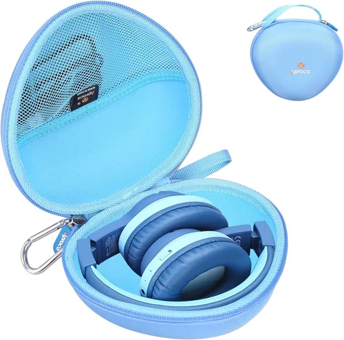 Miniatura 16 de Aproca Funda compatible con auriculares Bluetooth iClever BTH12 / HS19 / BTH26 para niños, bolsa de almacenamiento portátil para accesorios - Rosa