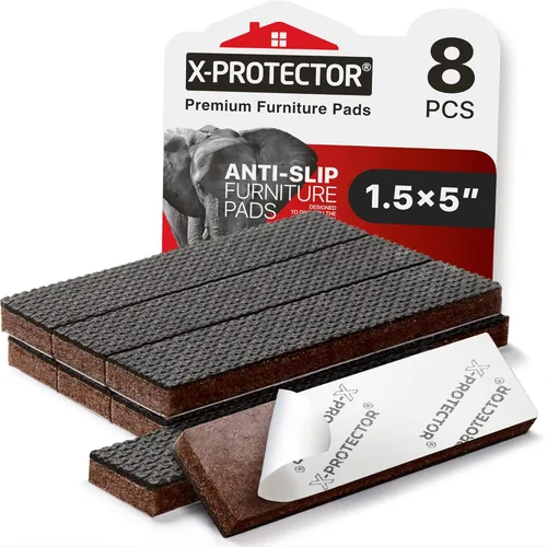 Miniatura 9 de Almohadillas antideslizantes X-Protector para muebles, 8 unidades de 1 1/2 pulgadas, pinzas de muebles de primera calidad, patas de goma