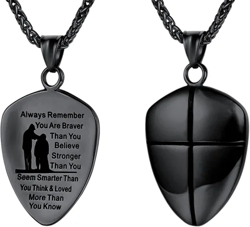 Miniatura 275 de U7 Saint Benedict/Michael Medal Necklace, 316L Stainless Steel Virgin Mary Necklace for Men Women, Bible Verse Protection Necklace Catholic