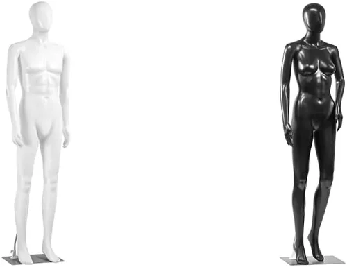 Miniatura 8 de SereneLife Maniquíes ajustables masculinos y femeninos de cuerpo completo-73 y cuerpo-68.9 formas de vestido de hombre desmontables figura entera