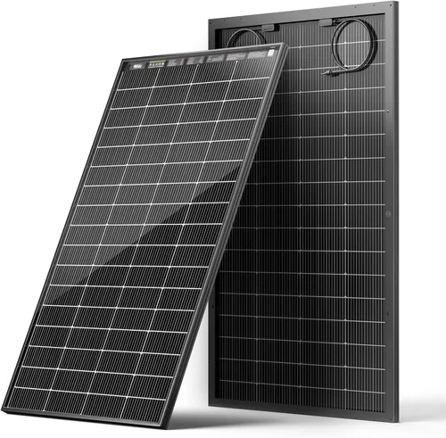 Miniatura 10 de HQST Panel solar monocristalino de 100 vatios y 12 V con conectores solares, módulo de alta eficiencia de energía fotovoltaica para carga