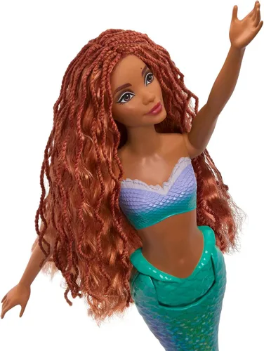 Miniatura 3 de Mattel Disney Toys, muñeca Ariel Fashion con traje exclusivo, inspirada en la película de La Sirenita de Disney