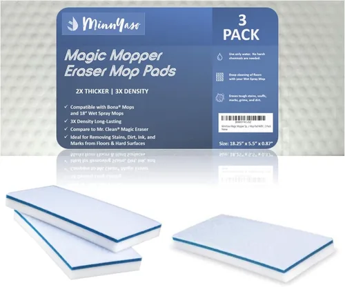 Miniatura 9 de Magic Mopper - Almohadilla de esponja para mopa Compatible con Swiffer Wet Jet y mopas húmedas de 12 pulgadas Almohadilla de esponja mágica