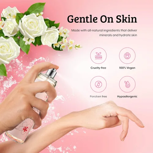 Miniatura 4 de White Rose Jasmine - Spray corporal para mujer, perfume para mujer, fragancia corporal y aerosoles de lujo, botella de spray fina de 8 onzas