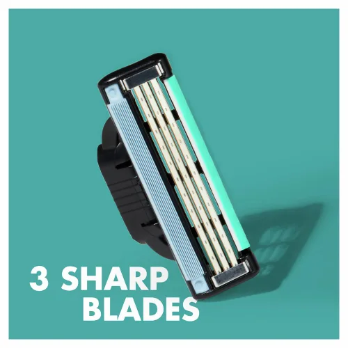 Miniatura 7 de Gillette Mach3 - Cuchillas de repuesto para hombre, el embalaje puede variar, fresco, 4