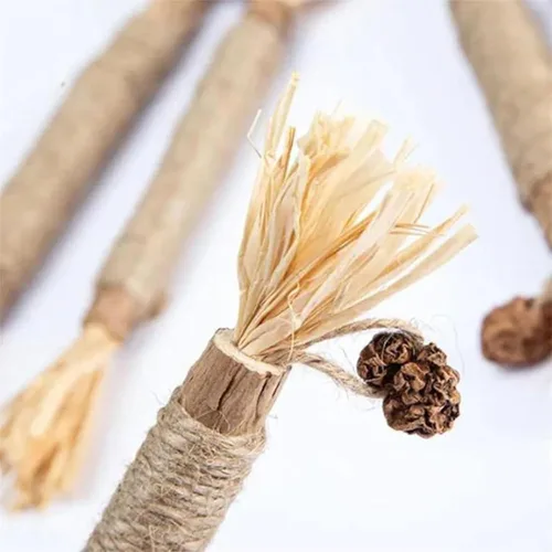 Miniatura 5 de Palitos de vid plateada 100% naturales para gatos, juguetes para masticar para gatos, promueve la salud dental, la digestión y el tiempo de juego