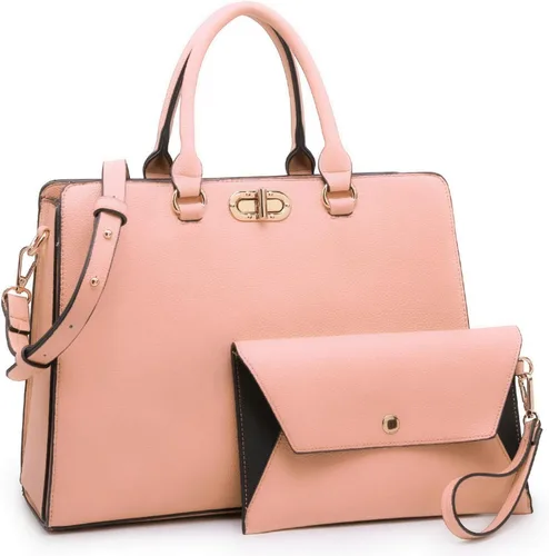 Miniatura 11 de Dasein Bolsos de Mano para Mujeres Carteras Bolsos de Trabajo para Damas Cartera Satchel Tote con Asa Superior Bolsos de Hombro con Clutch a Juego