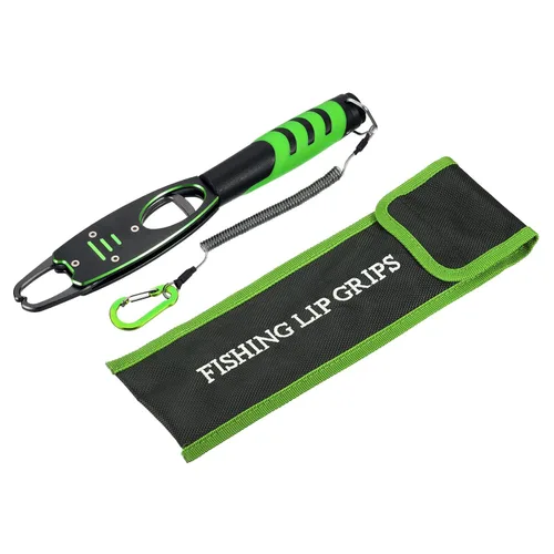 Miniatura 7 de PATIKIL Clip de labios de pescado con escala, 40 libras (39.7 lbs) de aleación de aluminio, clip de labios de pesca profesional, herramienta de Azul