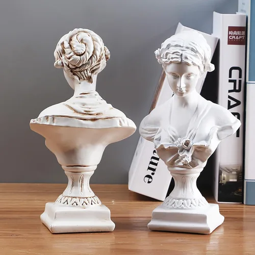 Miniatura 5 de Estatua griega de la diosa de Venus de 8.6 pulgadas, mitología griega romana clásica, estatua de busto de cabeza, estatua de resina para el hogar