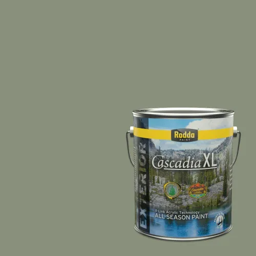 Miniatura 38 de Rodda Paint CASCADIA XL Pintura e imprimación satinada exterior en uno, cuarto de galón, Aquafir