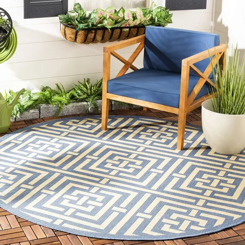 Miniatura 14 de SAFAVIEH Courtyard Collection CY6937 - Alfombra decorativa para interiores y exteriores, impermeable, fácil de limpiar, 2 pies 3 pulgadas x 6 pies 7