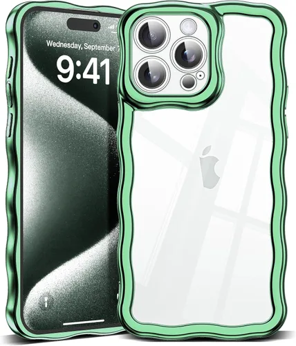 Miniatura 140 de SKYLMW Compatible con iPhone 6s Plus/6 Plus Case de 5.5", Linda Kawaii Marco Ondulado Rizado Forma de Marco Funda de Silicona Suave Resistente a