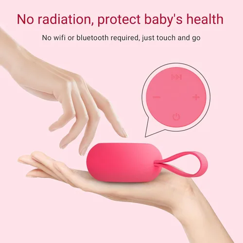 Miniatura 6 de Jaroco Máquina de sonido portátil para bebés [ruido blanco para bebés, niños y adultos] [Duerme tranquilo] [12 sonidos relajantes] 15 horas de Rosa