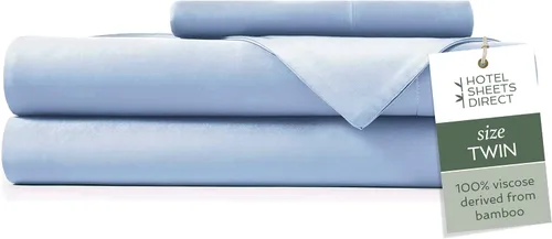 Miniatura 41 de Hotel Sheets Direct Juego de Sábanas de Cama de 4 Piezas, Tamaño California King, 100% Viscosa Derivada de Bambú, Juego de Sábanas con 2 Fundas