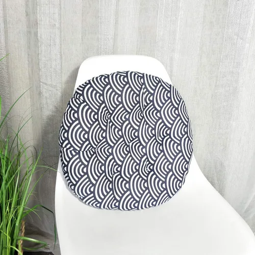 Miniatura 3 de vctops Cojín redondo suave bohemio para silla de jardín, patio, hogar, cocina, oficina, asiento, cojín de nube de 16 pulgadas de diámetro