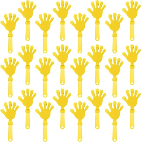 Miniatura 9 de 48 pinzas de mano verde lima de 7.5 pulgadas para hacer ruido, regalos de fiesta, aplausos de plástico, eventos deportivos, pelota, baile