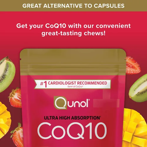 Miniatura 6 de Qunol CoQ10 200 mg Gomitas Blandas, Suplemento de Coenzima Q10 de Fuerza Extra y Ultra Alta Absorción, Suplemento Recomendado por el #1 Cardiólogo
