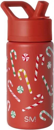 Miniatura 25 de Simple Modern Trek - Vaso de Navidad de 40 onzas con asa y tapa con pajilla, taza de viaje aislada de acero inoxidable apta para portavasos, regalos