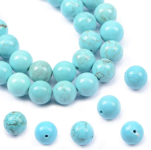 Miniatura 21 de AD Beads Cuentas redondas sueltas de piedras preciosas naturales de 15 pulgadas para pulseras, collares, aretes, manualidades, manualidades