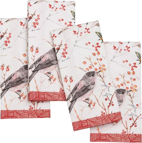 Miniatura 89 de Maison d' Hermine Happy Florals - Juego de 4 servilletas 100% algodón suave y cómodo perfectas para cenas familiares, bodas, fiestas de cóctel, 063