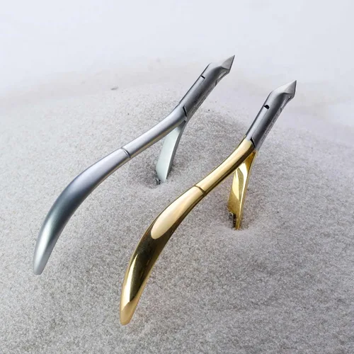Miniatura 6 de NGHIA Pinza de cutícula premium D-05V Jaw 14 (acero inoxidable) - Herramientas profesionales para uñas