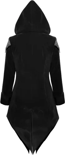 Miniatura 2 de Chaqueta medieval steampunk para hombre, estilo vampiro, gótico, victoriano, pirata, abrigo
