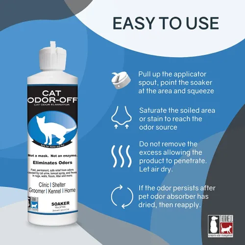 Miniatura 4 de Odorcide Paquete Concentrado Cat Odor-Off Eliminador de Olores de Mascotas – Concentrado Eliminador de Olores de Gatos para Olores de Orina